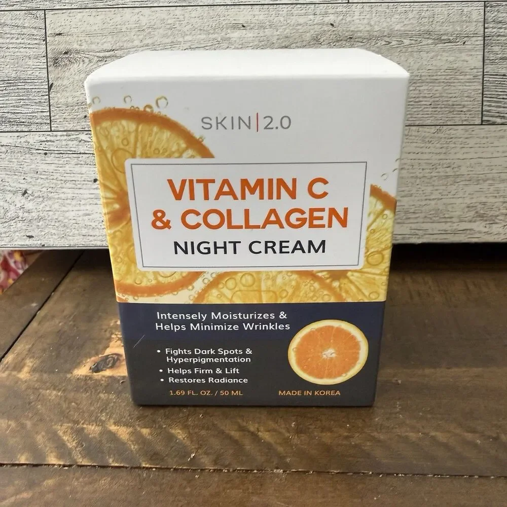 SKIN 2.0 VITAMIN C & COLLAGEN NIGHT CREAM 1.69 OZ / 50 ML Firms and Lifts New